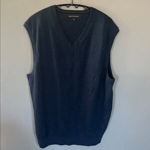 Britches Men's V-Neck Sweater Vest - Navy Large